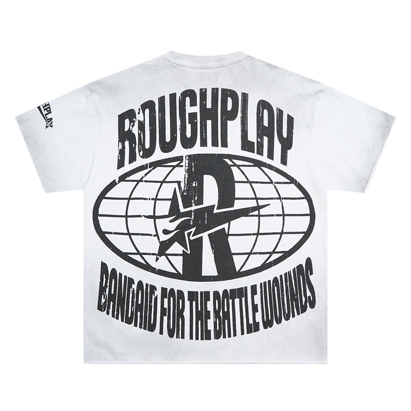 Rough Play T Shirts RoughPlay Love T-Shirt with rhinestones