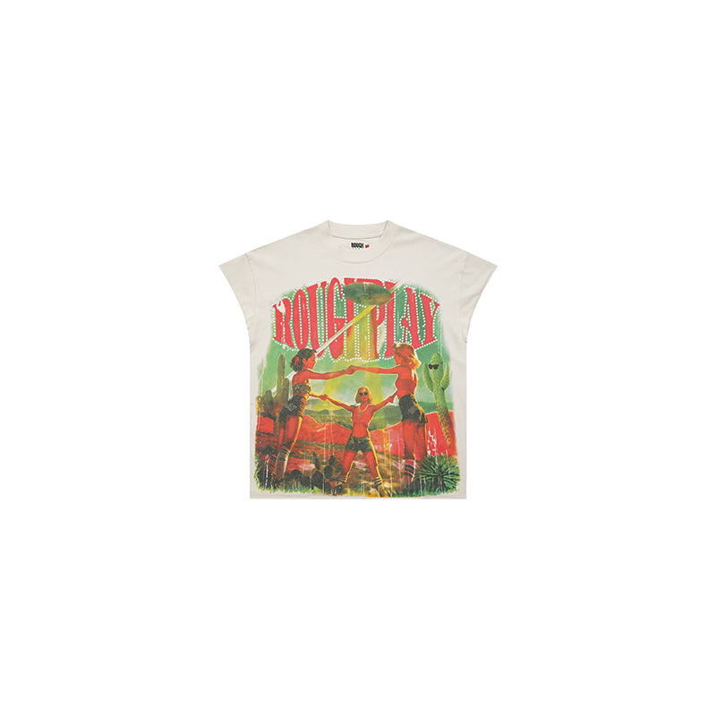 Rough Play T Shirts RoughPlay Together Sleeveless Drill Simplicity