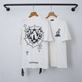 Chrome Hearts Barbed Wire & Geometric Ball Graphic Short Sleeve T-Shirt (White)