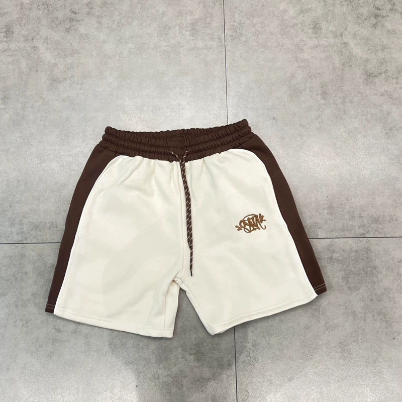 Syna World Colorblock Fleece Shorts (Brown)