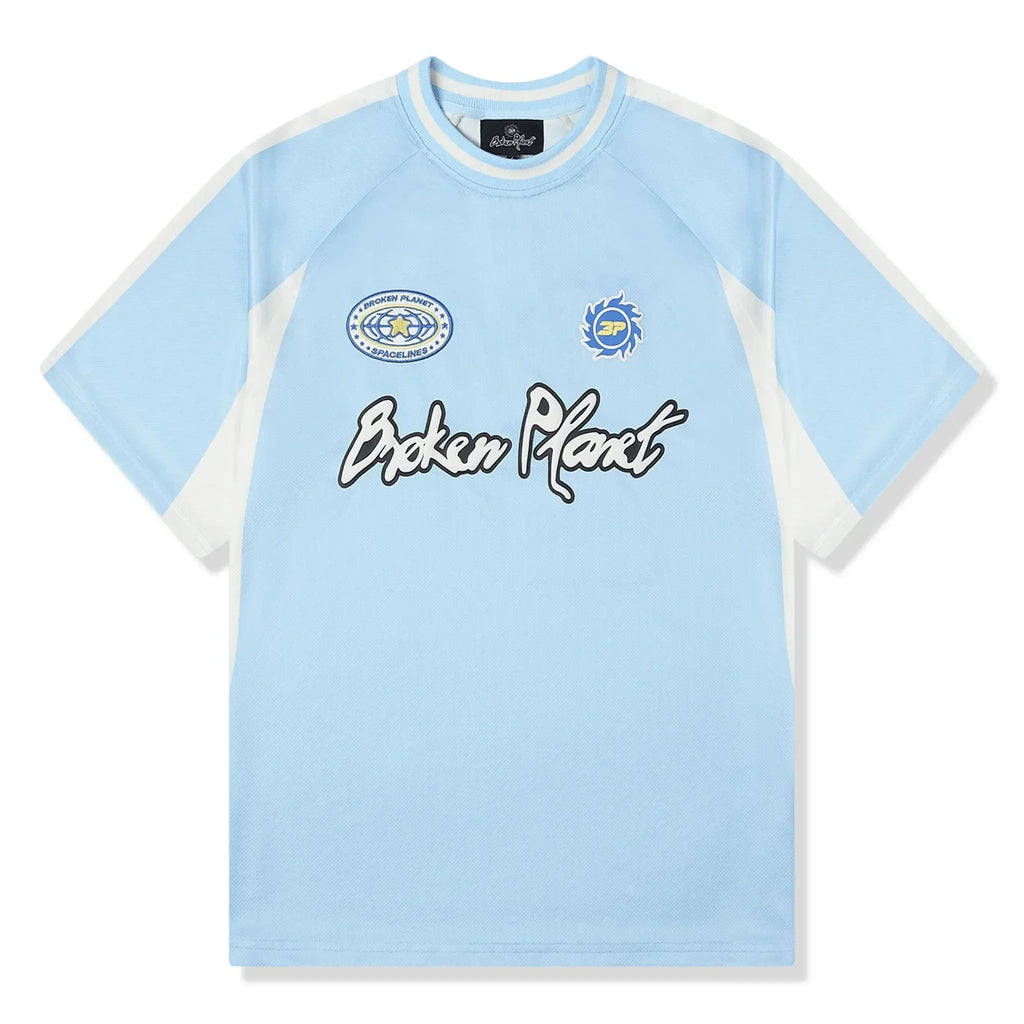 Broken Planet Football Jersey Light Blue