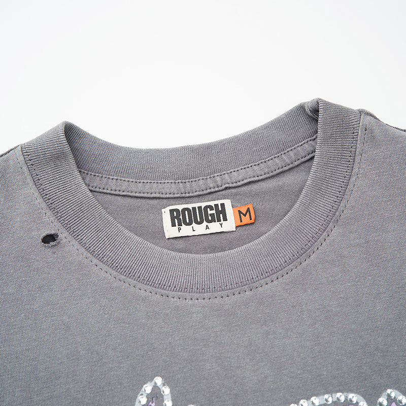 Rough Play T Shirts RoughPlay RockStar with diamond